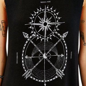 URBAN OUTFITTERS astrological soft tank black